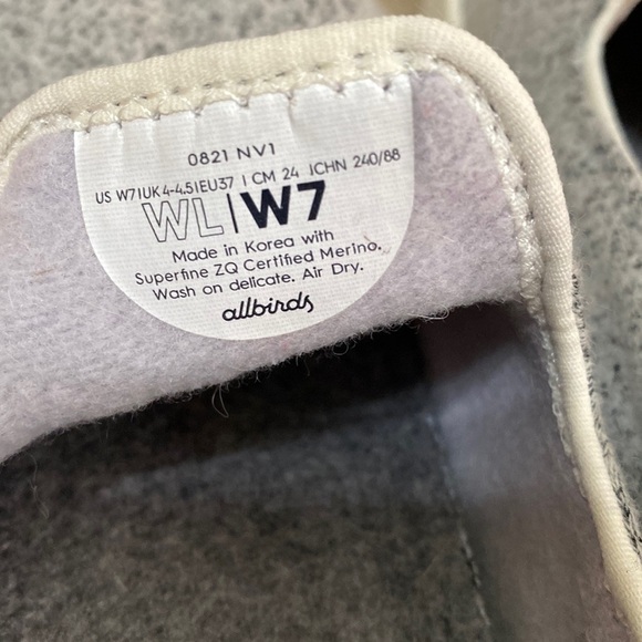 Allbirds Wood Loungers - Dapple Grey - size 7 - slip on - Picture 7 of 10